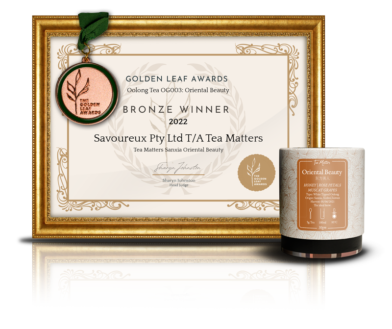 golden leaf awards loose leaf tea bronze medal
